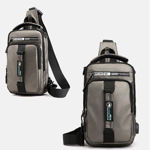 Anti-Theft Men's Sling Crossbody Bag Chest Shoulder Backpack USB Chargin…